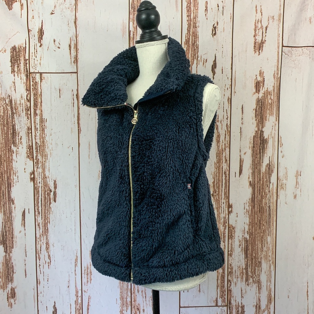Tommy Hilfiger Faux Fur Zipper Vest